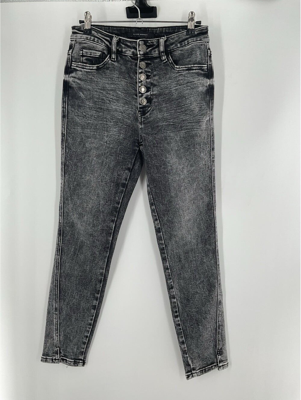 Flying Monkey Women’s Size 26 Button Fly Jeans High Rise Ankle Skinny 143